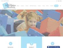 Tablet Screenshot of baystategymnasticsacademy.com
